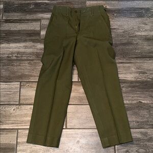 Vintage military wool small pants 1930s Waldes zipper 30s
